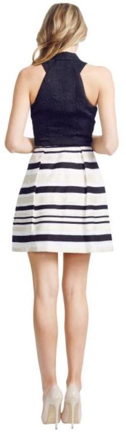 nicola finette stripe skirt