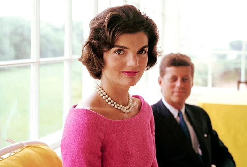 jackie o kennedy pink autumn engagement dresses colour