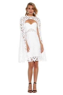 Thurley - Khalessi Cape Dress - Front - White