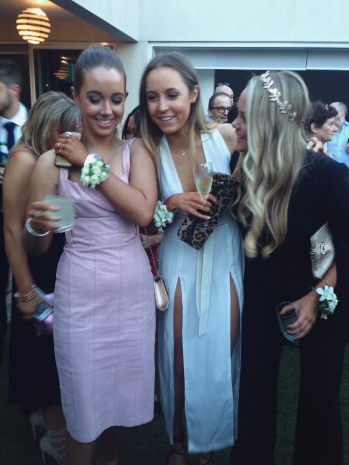Piper at the formal with her friends
