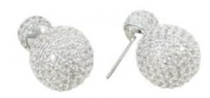 Adorne Diamante Ball Stud Earring