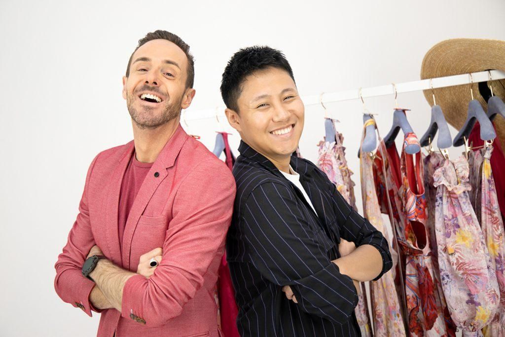 Celebrity Stylist Donny Galella and Leo Lin smiling together