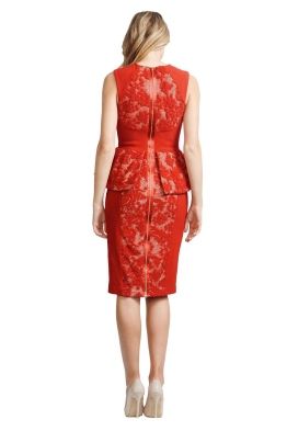 Alex Perry - Natalia Dress - Front - Red