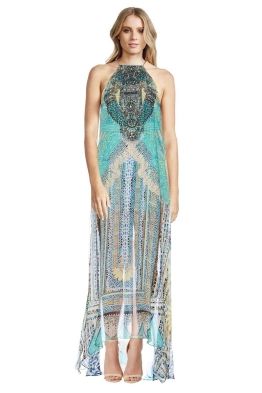 Camilla - Topkapi Thread Sheer Overlay Dress - Front - Prints