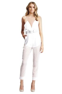 Alice McCall - Justify My Love Jumpsuit - Front - White