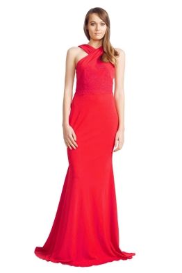 Alex Perry - Aimee Gown - Front - Red