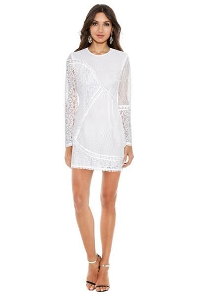 zimmermann anais lace dress in white instagram looks