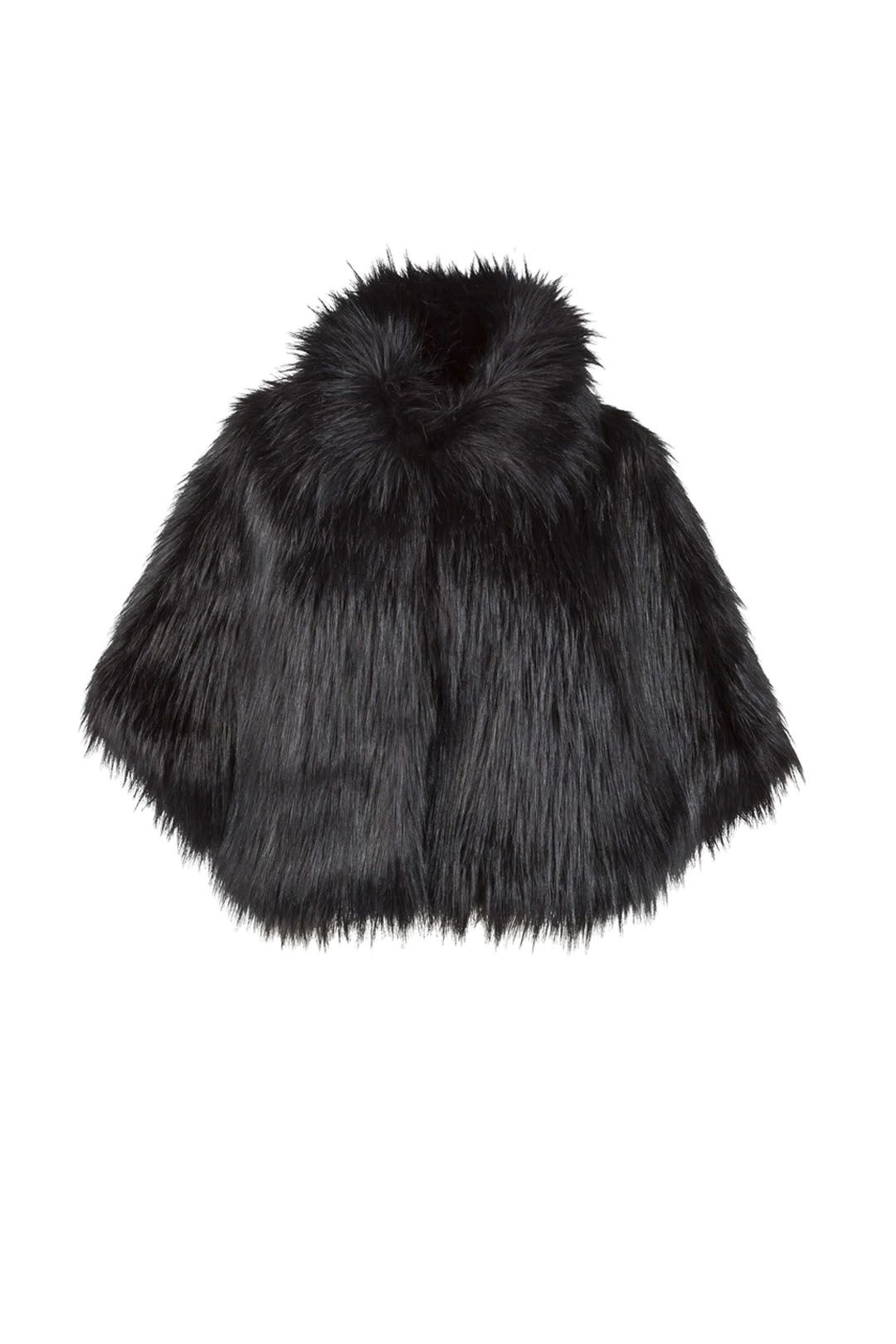 Nord Cape in Black by Unreal Fur for Hire GlamCorner