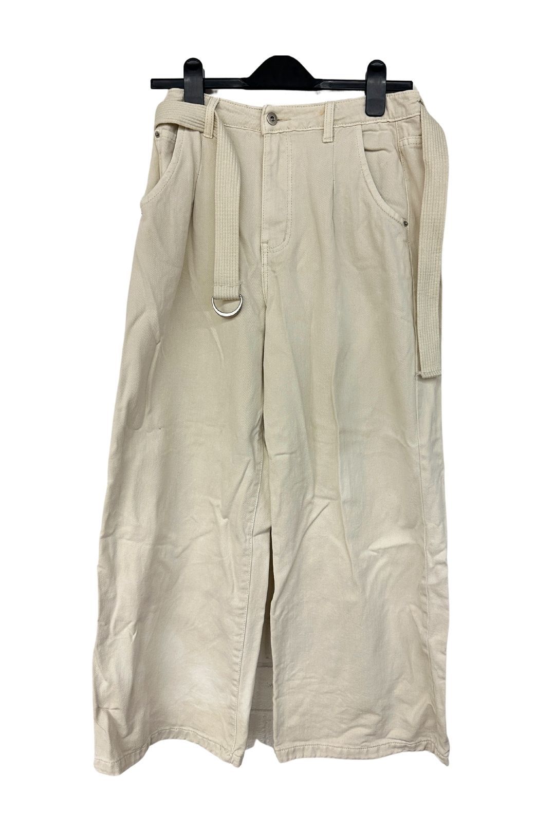 Dissh Off White High Rise Denim Pants