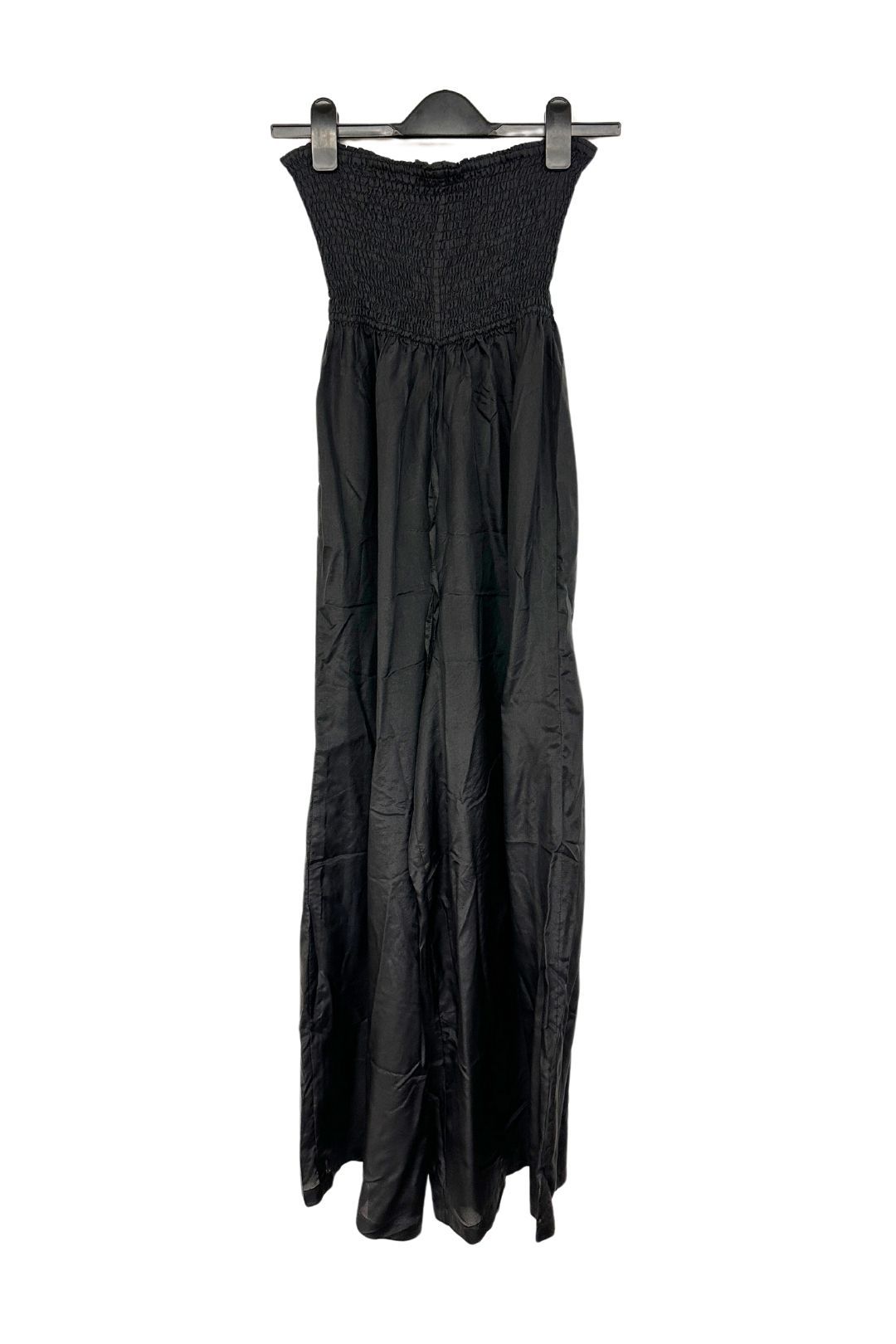 Witchery Black Strapless Silk Wide Leg jumpsuit