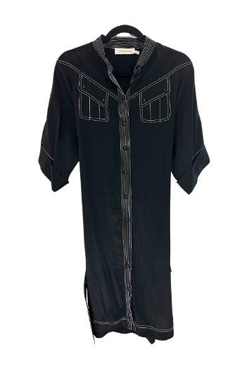 zimmermann silk utility mini dress Zimmermann Illuminate Utility Mini Dress