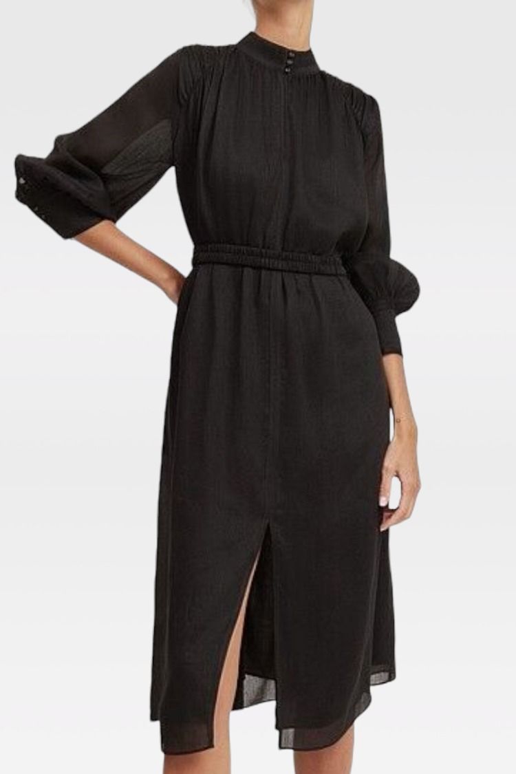 target black dress with flowers Little Bit Of Country Denim Dress