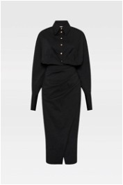 Sheike Tilly Shirt Dress in Black