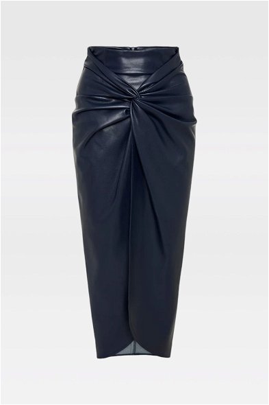 Buy Bianca Twist Knot Skirt in Blue Sheike GlamCorner - Main Image