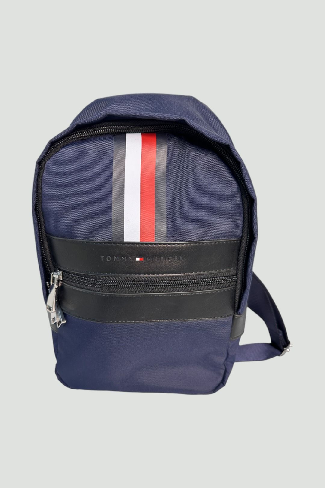 Tommy Hilfiger - Navy Logo Stripe Cross Body Sling Bag