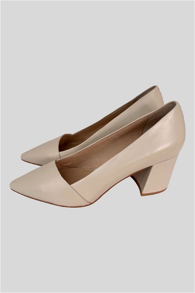 Buy Leather Harcourt Shoes in Bone Jo Mercer GlamCorner