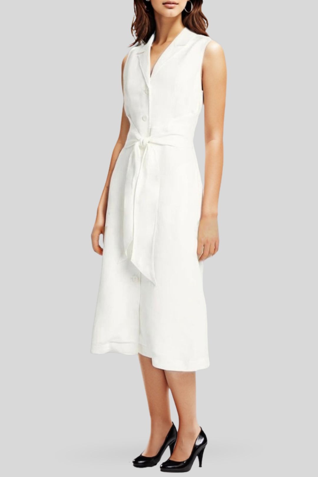 David Lawrence Elle Sleeveless Midi Dress