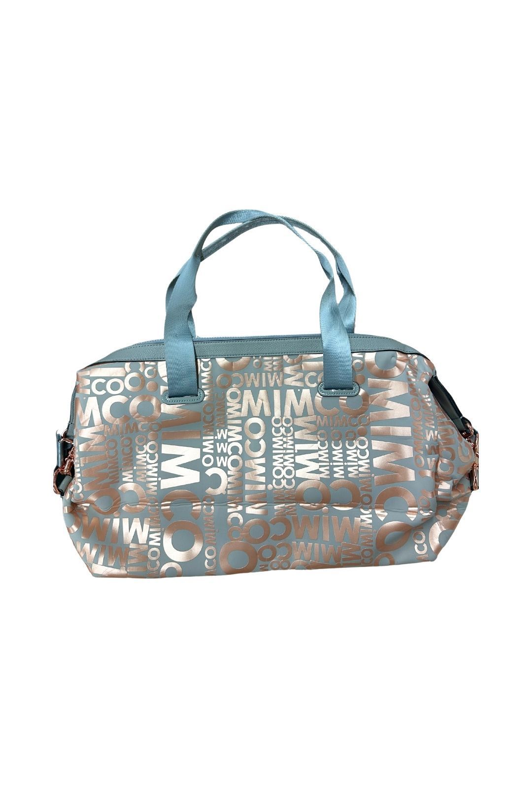 Mimco in Grey and Gold Weekender Bag