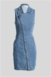 Fresh Soul Blue Stretchable Tank Denim Dress