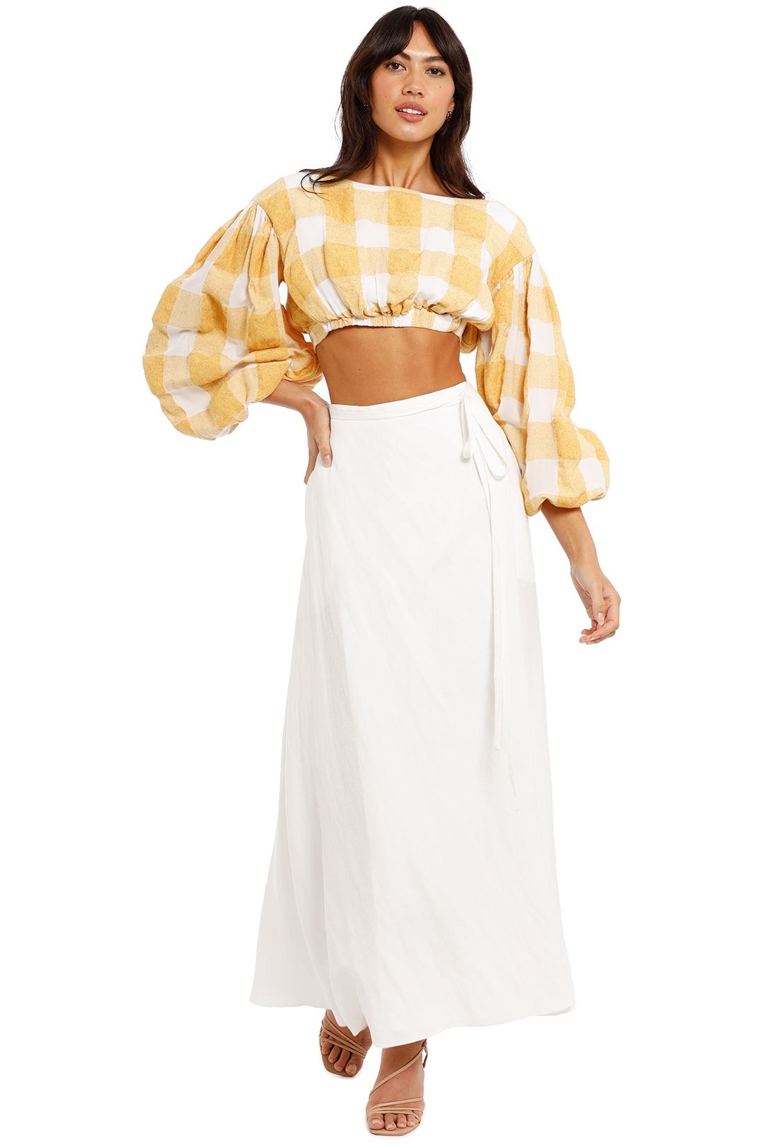 Camilla and Marc Marina Maxi Skirt in White Wrap