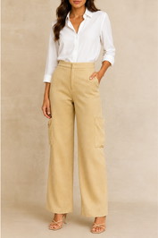  Dress Hire Brunch Venroy	Talored Wool Cargo Pant - Light Camel