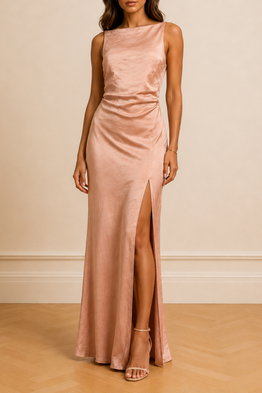 Rose Gold Designer Dresses for Hire | GlamCorner