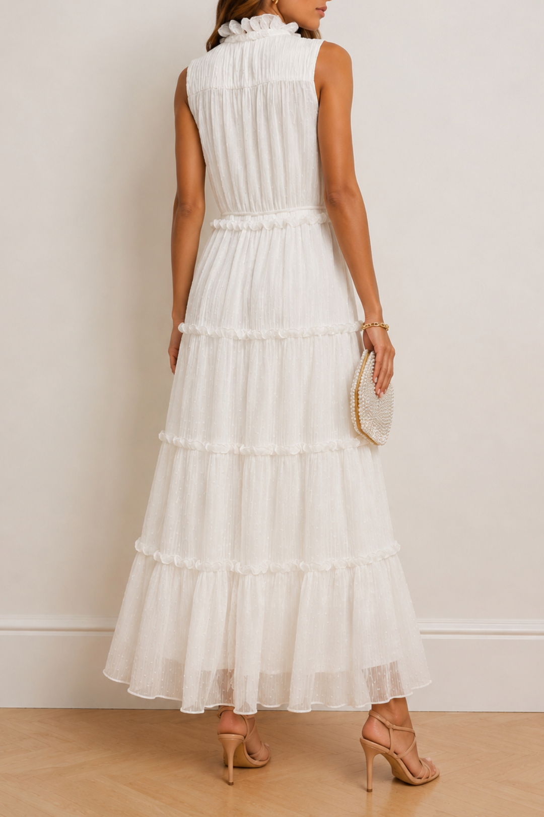  Dress Hire Engagement Party Chancery Teodoro Midi Dress Ivory
