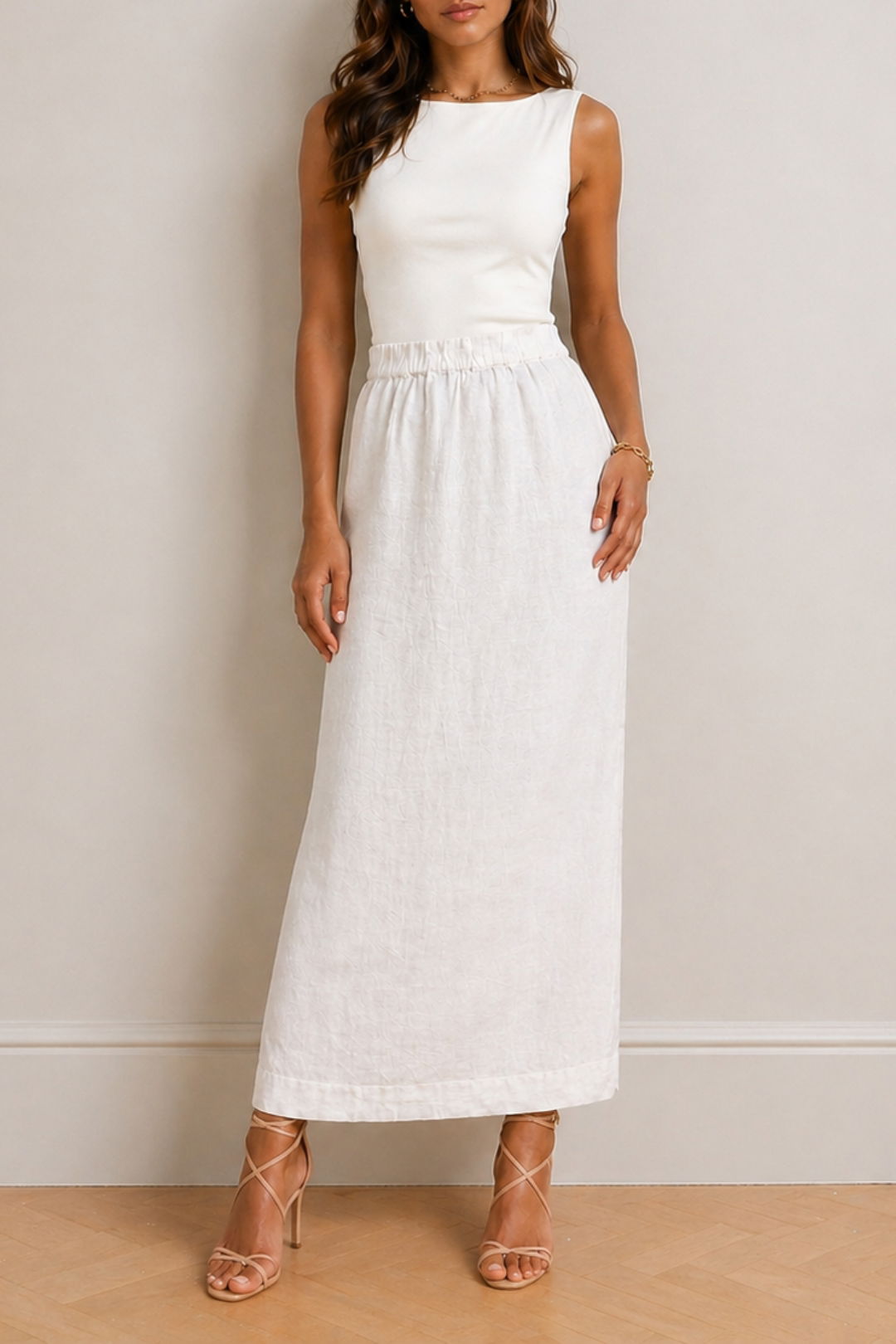  Dress Hire Work Event Posse	Emma Pencil Skirt - Ivory
