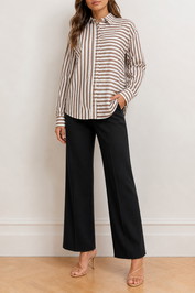  Dress Hire Work Event Signature Woven Stripe Shirt 
