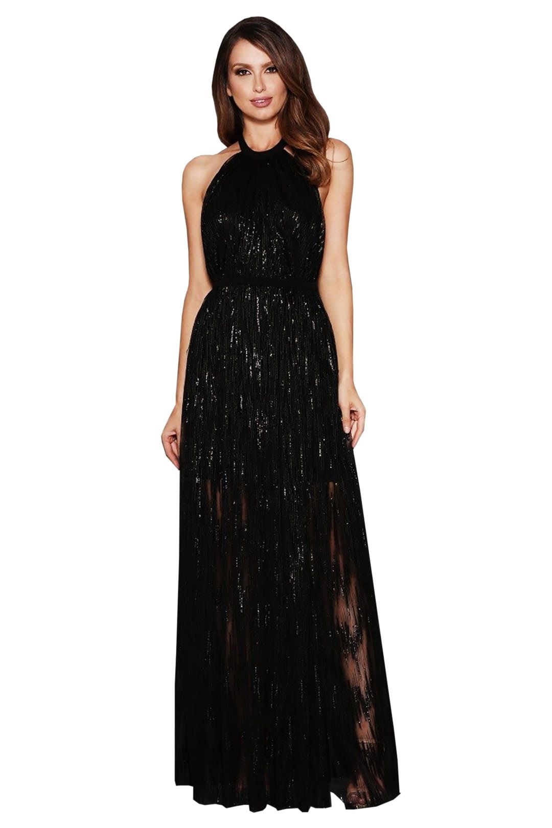 Gwyneth Black Gown by Elle Zeitoune for Rent | GlamCorner