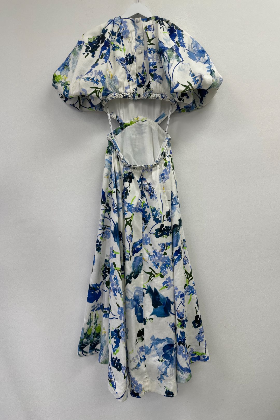 AJE Floral Print Capucine Puff Sleeve Midi Dress
