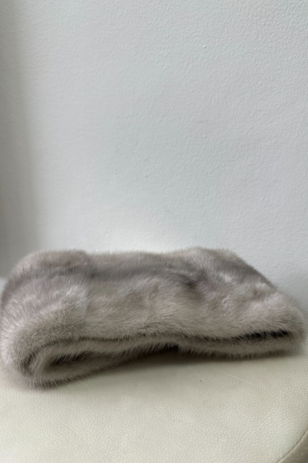 Prada Grey Mink Fur Stole
