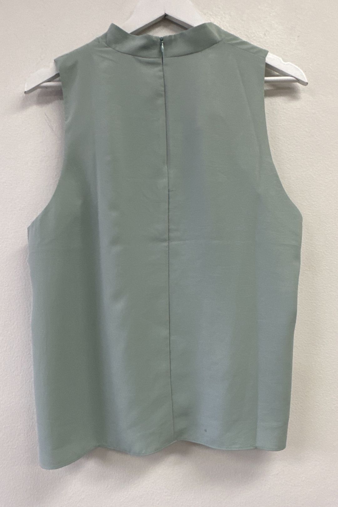 Cue Pale Blue Asymmetric Neck Sleeveless Top