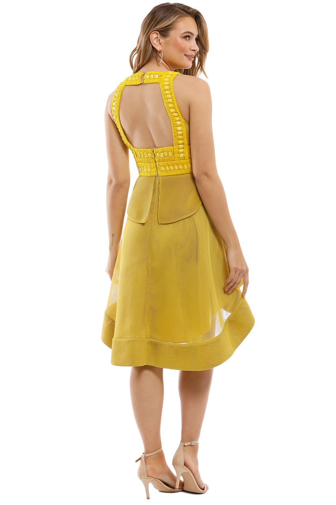 Thurley - Sahara Dress - Yellow - Back