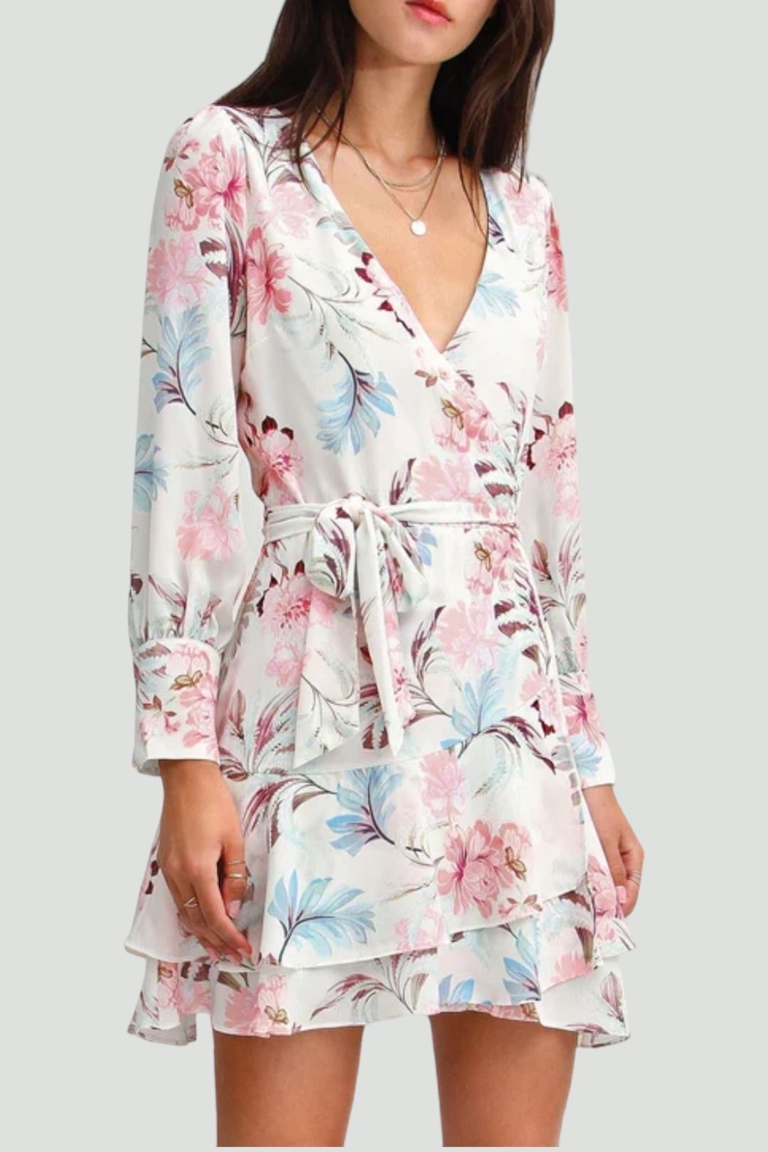 Minkpink bella bloom frill mini deals dress