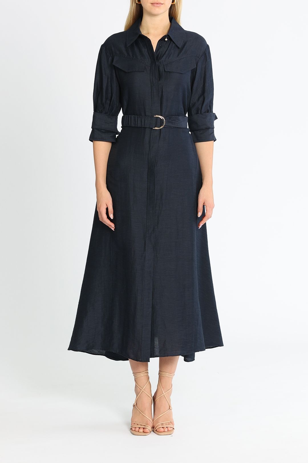 Acler Corte Dress Navy