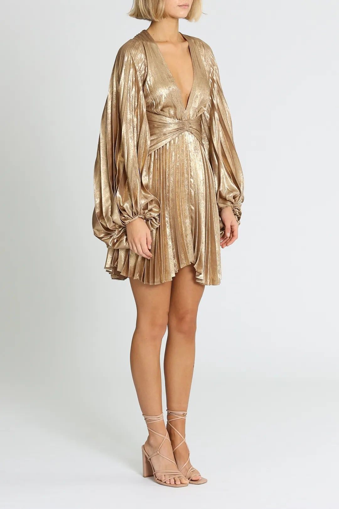 wynn sequin dress burgundy rose gold THE MOMENT SEQUIN MINI DRESS IN BURGUNDY – AKIRA main image 1