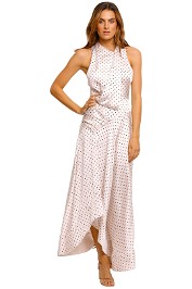 Acler Palmera Long Sleeveless Dress polka dot