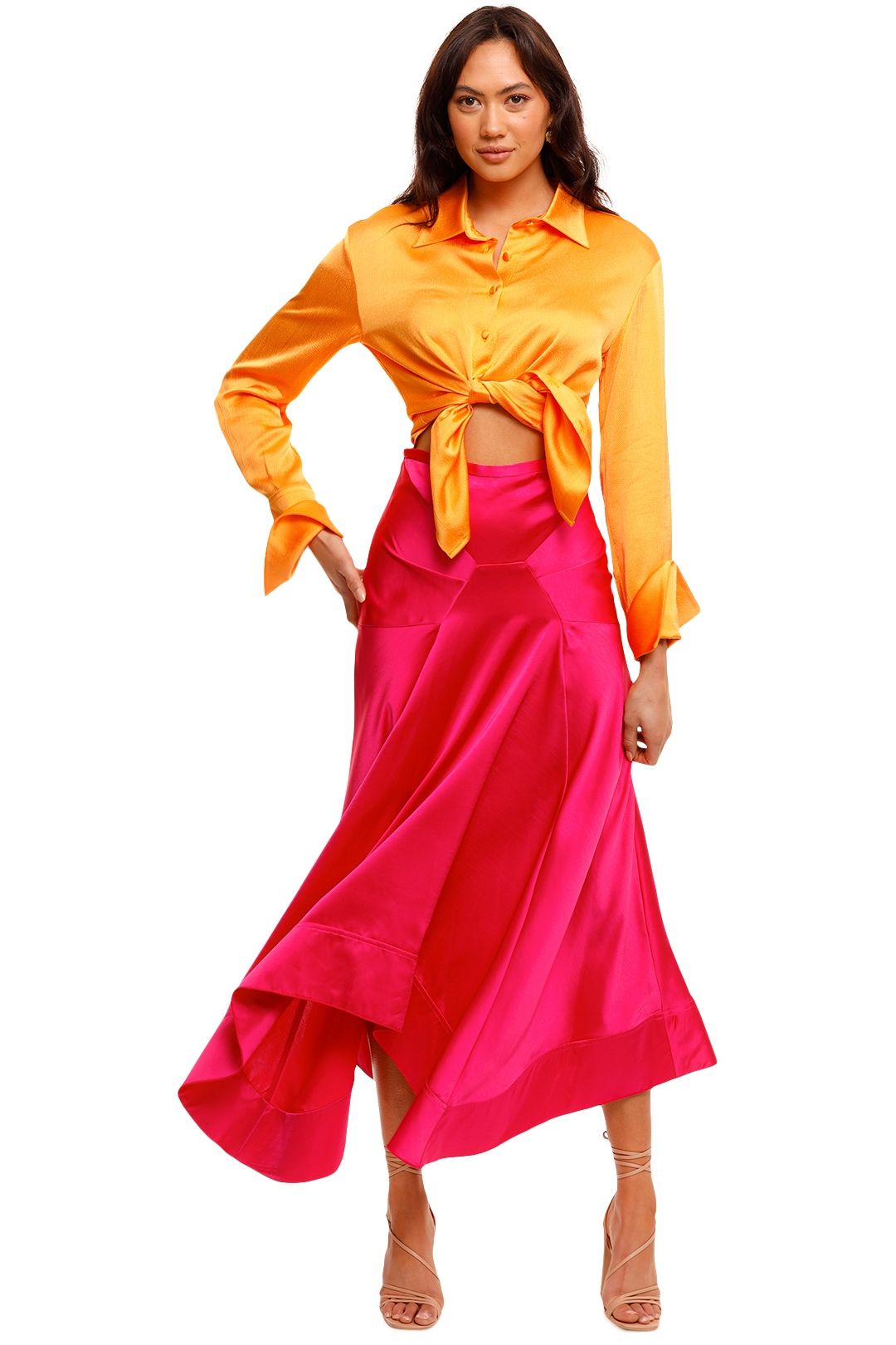 Acler Palmera Skirt pink