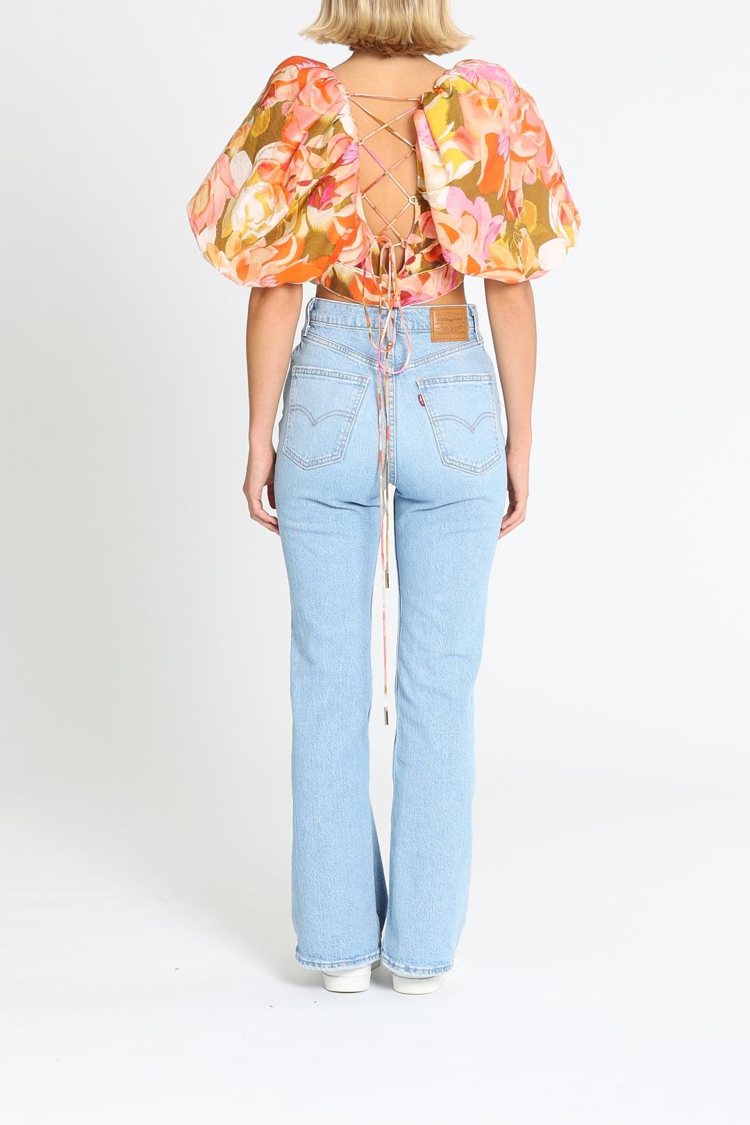 Acler Porter Top Multi Print