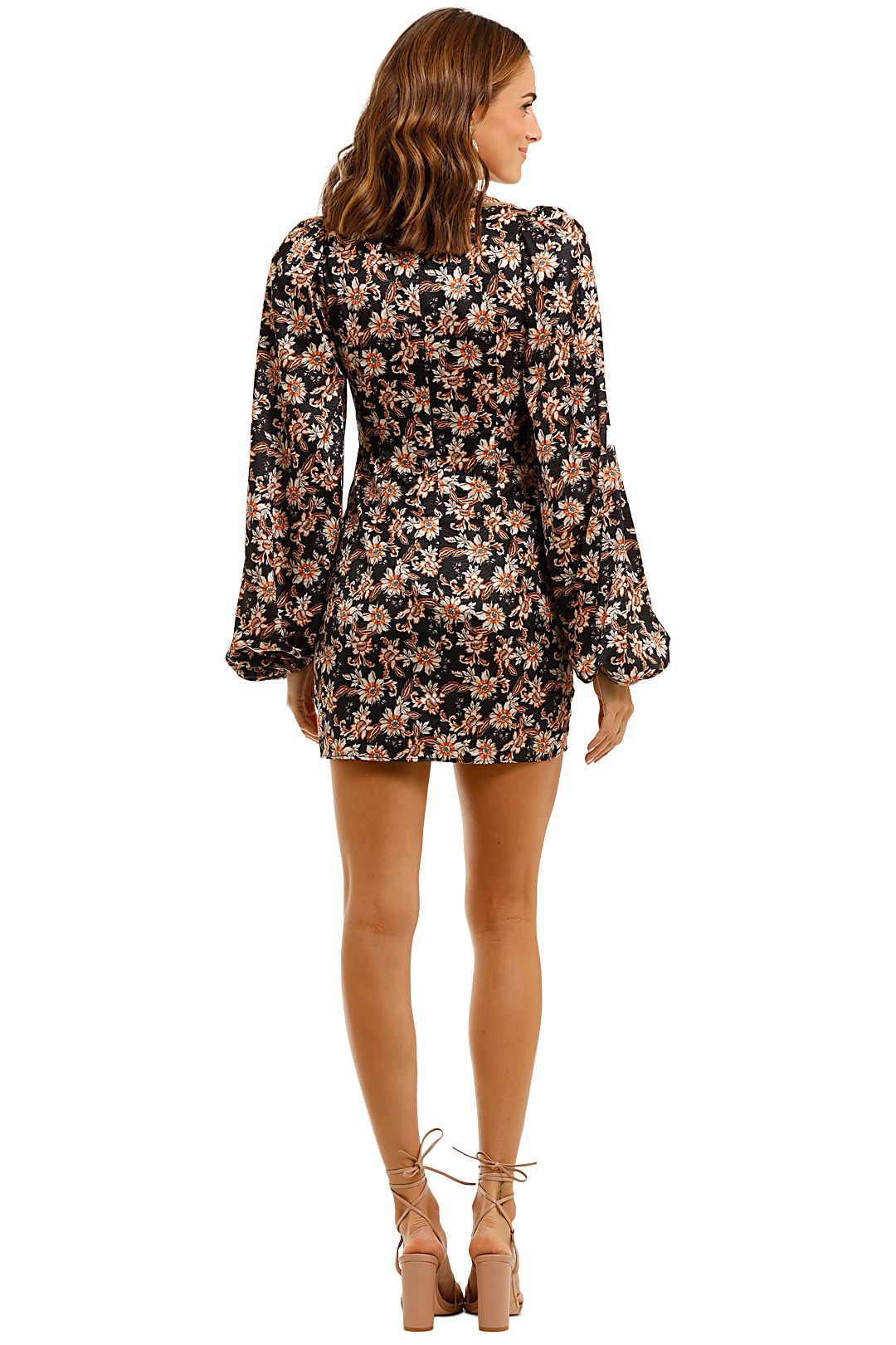 Waterman Puff Sleeve Mini Dress by Acler for Hire | GlamCorner
