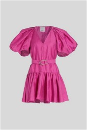 Acler Wheatland Mini Dress Flamingo