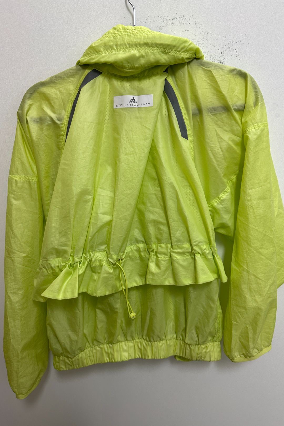 Adidas By Stella McCartney Neon Green Running Sports Jacket