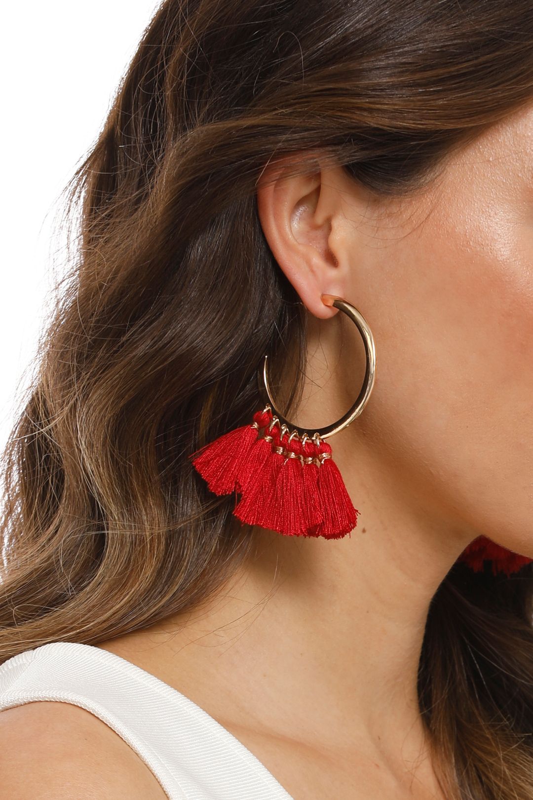 Cassidy Statement Tassel Earrings By Adorne GlamCorner