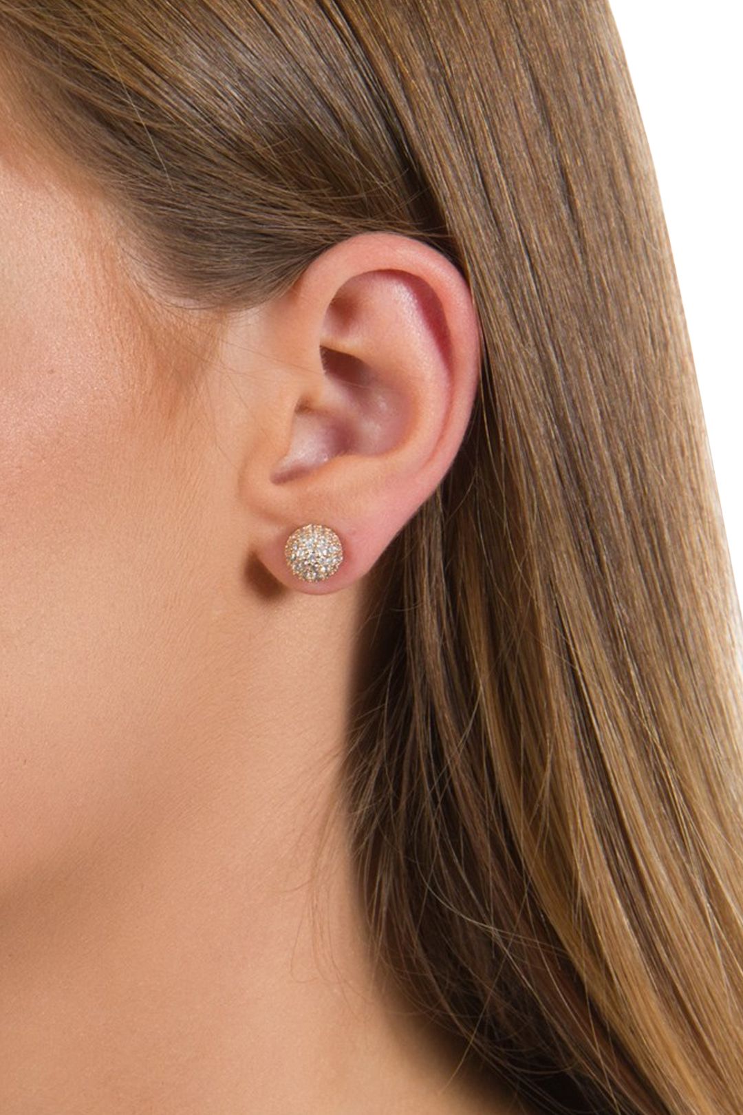 Adorne - Diamante Covered Ball Stud Earring