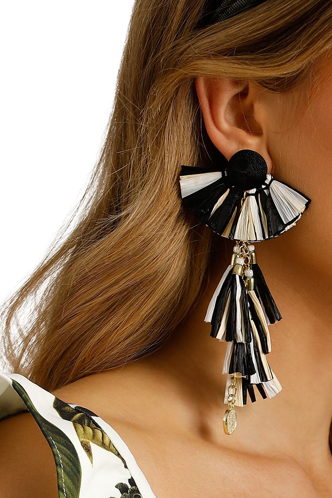 Chain sales tassel earrings
