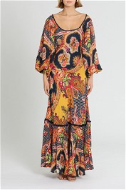 Adrift Flemington Midi Dress Balloon Sleeves
