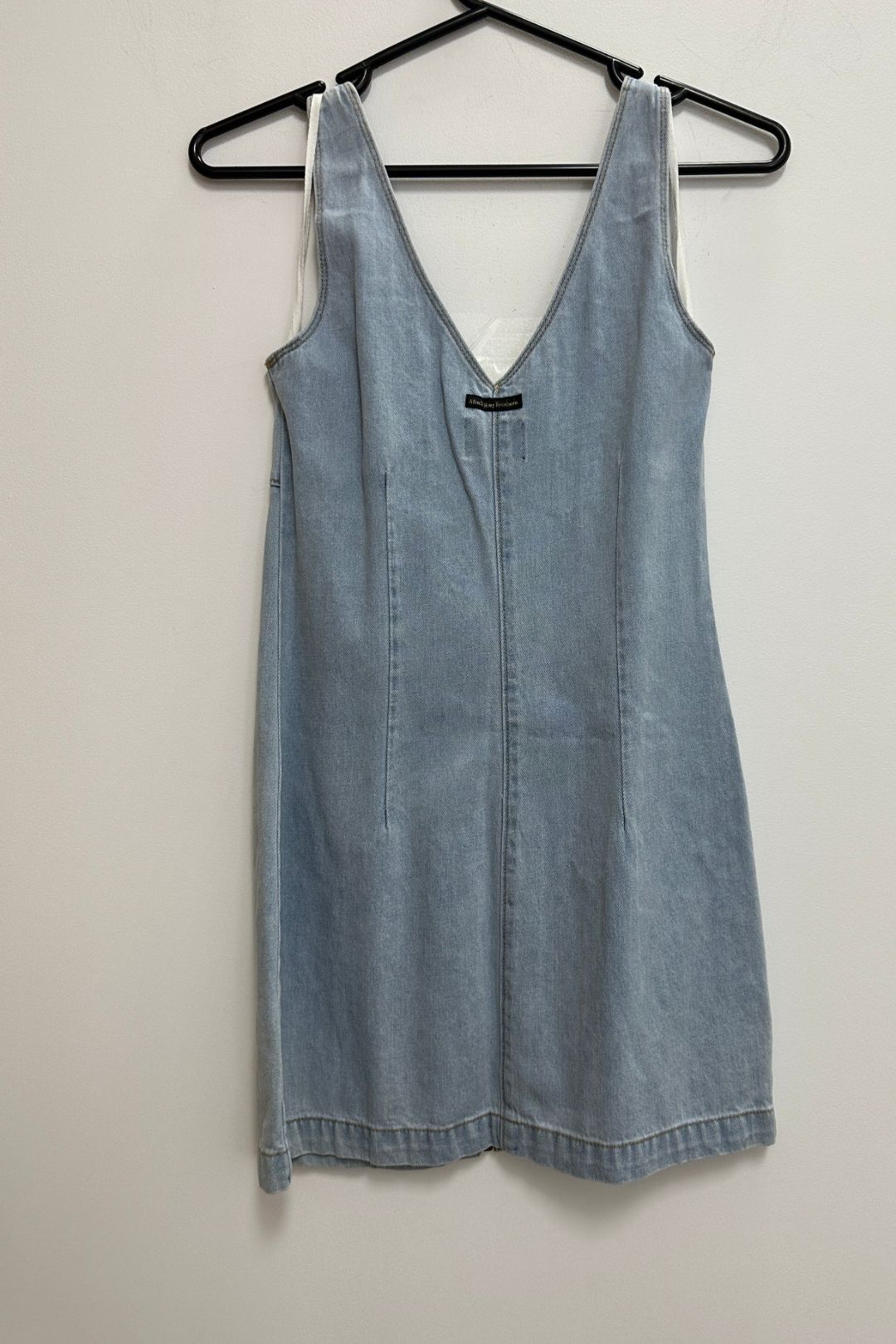 Buy Boulevard Hemp Denim Mini Dress in Stone Blue Afends GlamCorner