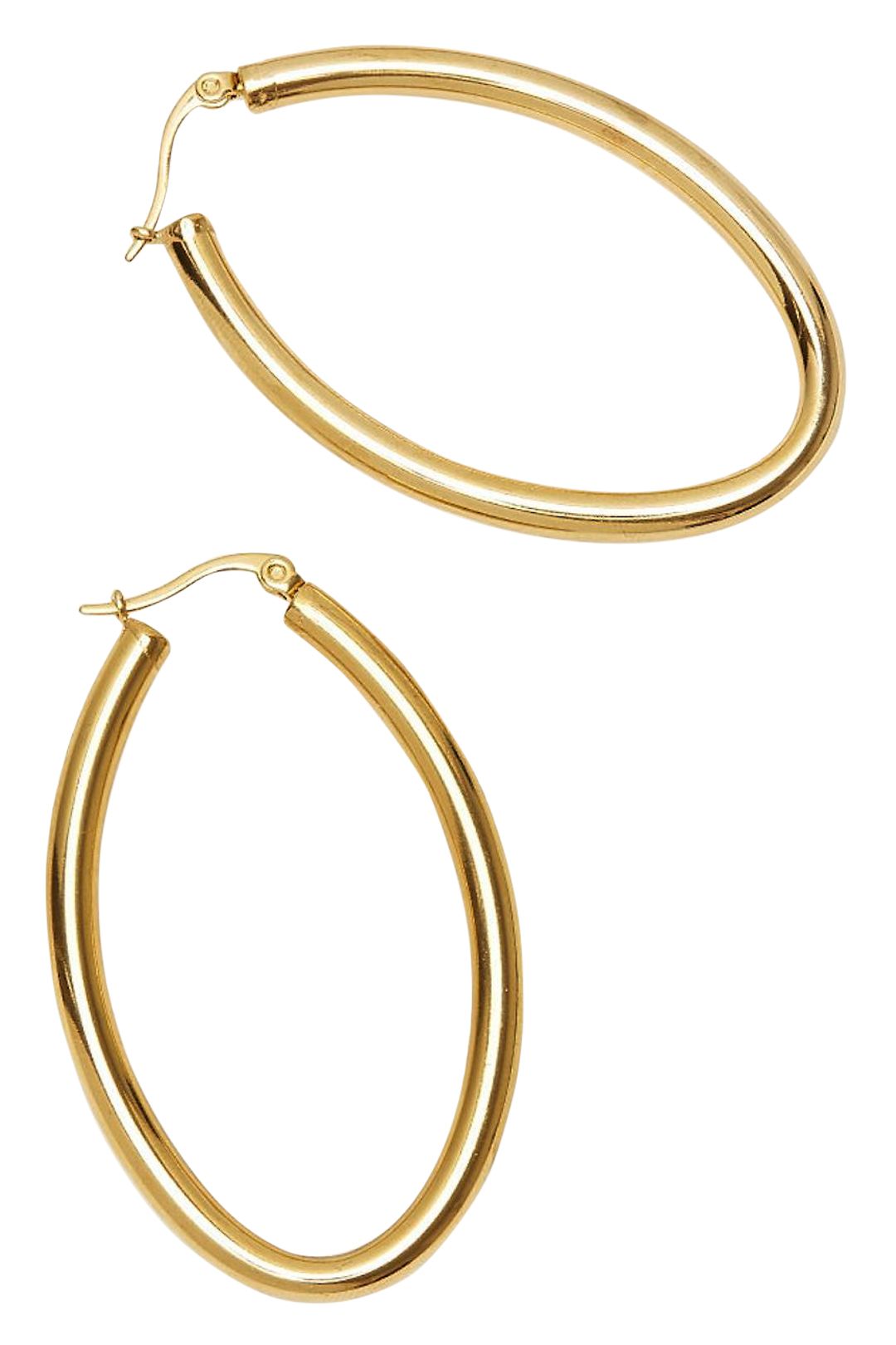 Afine-Kiana-Oval-Earrings-Gold-Product