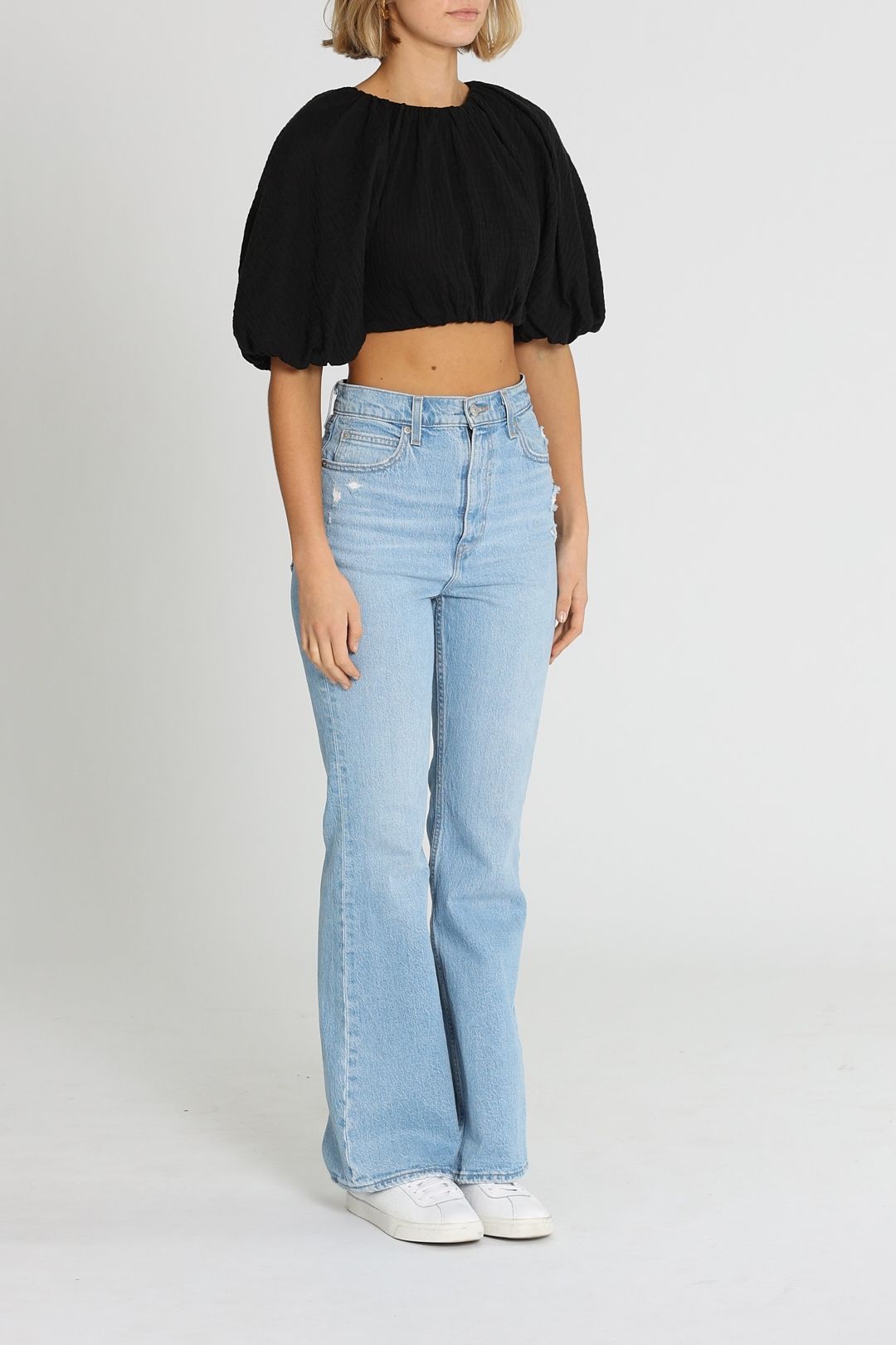 AJE Admiration Lace Black Cropped